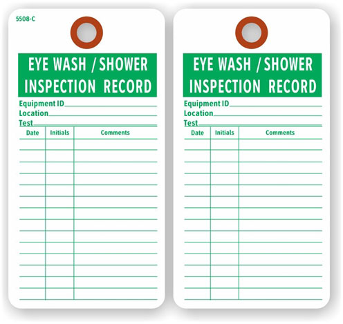 eyewash station monthly inspection form
